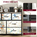 HOMCOM 7-Drawer Chest of Drawers, Fabric Dresser with Open Shelf