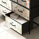 HOMCOM 7-Drawer Chest of Drawers, Fabric Dresser with Open Shelf