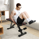 SPORTNOW Foldable Weight Bench with 6-Level Backrest, Leg Extension