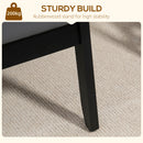 HOMCOM Accent Chair PU Leather Armchair With Armrests For Living Room Grey