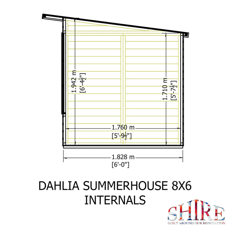 Dahlia Pent Summerhouse