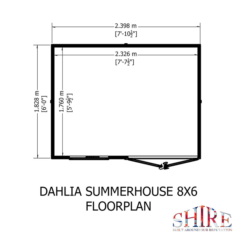 Dahlia Pent Summerhouse
