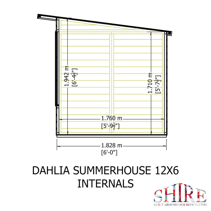 Dahlia Pent Summerhouse