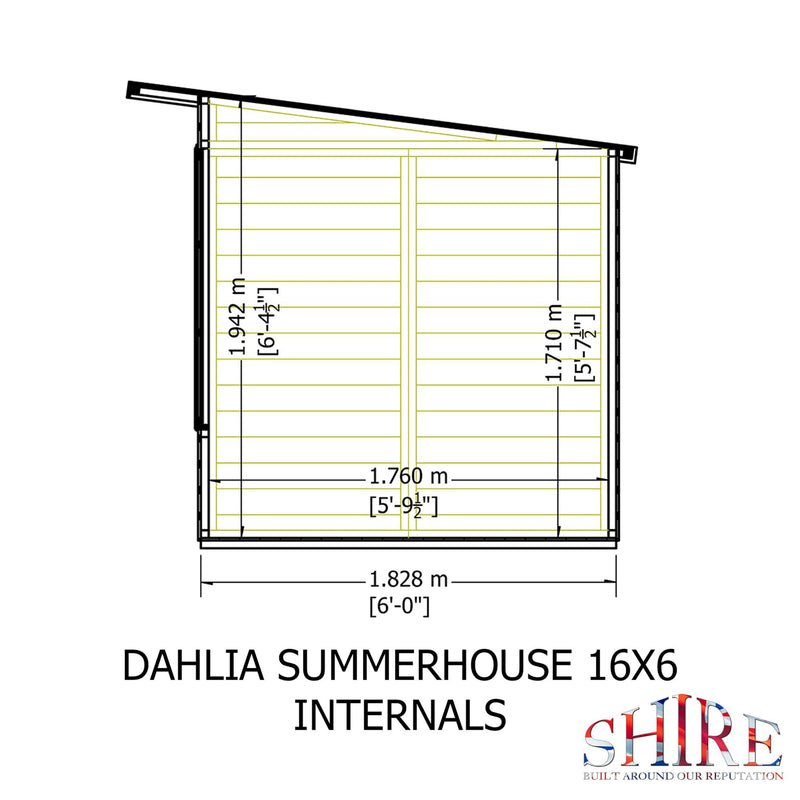 Dahlia Pent Summerhouse