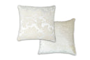 Damask - Luxury Chenille Jacquard Cushion Cover in Ivory