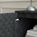 HOMCOM Modern Storage Cupboard with Adjustable Shelf and 2 Doors