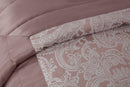 Duchess - Embellished Jacquard Quilted Bedspread Set in Silver
