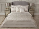Duchess - Embellished Jacquard Quilted Bedspread Set in Silver