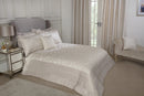Duchess - Embellished Jacquard Quilted Bedspread Set in Silver