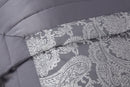 Duchess - Embellished Jacquard Quilted Bedspread Set in Silver