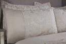 Duchess - Embellished Jacquard Duvet Set in Cream