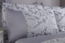Duchess - Embellished Jacquard Duvet Set in Silver