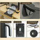 HOMCOM 3000W Rapid Boil Kettle And Toaster Set With Otter Thermostat, Black