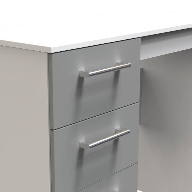 Denver Ready Assembled Dressing Table - Grey & White