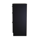 Denver Ready Assembled Chest Of Drawers with 3 Drawers - Black