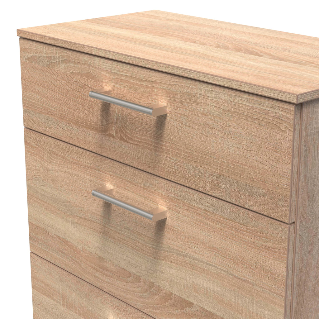 3 Drawer Denver Ready Assembled Chest Of Drawers with 3 Drawers - Oak