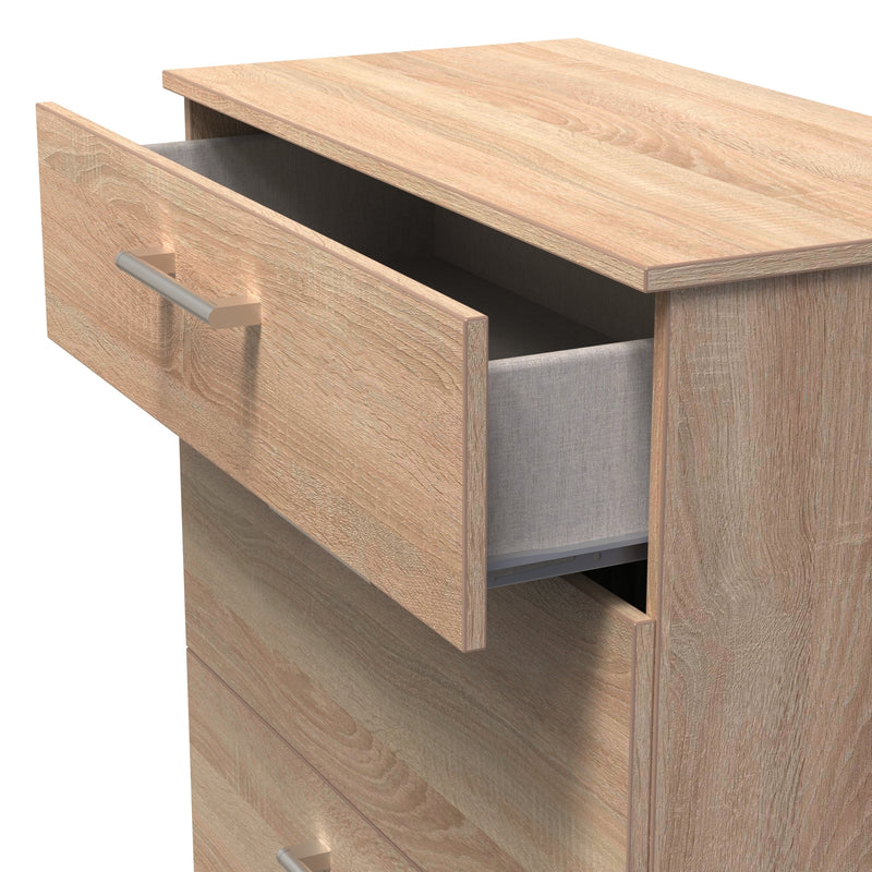 Denver Ready Assembled Chest Of Drawers with 3 Drawers - Oak