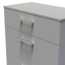 Denver Ready Assembled Chest Of Drawers with 3 Drawers - Grey
