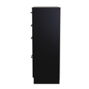 Denver Ready Assembled Chest Of Drawers with 4 Drawers - Black