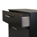 Denver Ready Assembled Chest Of Drawers with 4 Drawers - Black