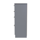 Denver Ready Assembled Chest Of Drawers with 4 Drawers - Grey