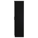 Denver Ready Assembled Wardrobe with 2 Doors - Black