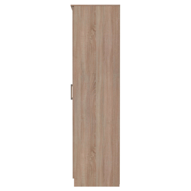 Denver Ready Assembled Wardrobe with 2 Doors - Oak