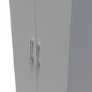 Denver Ready Assembled Wardrobe with 2 Doors - Grey