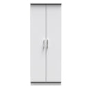 Denver Ready Assembled Wardrobe with 2 Doors - White