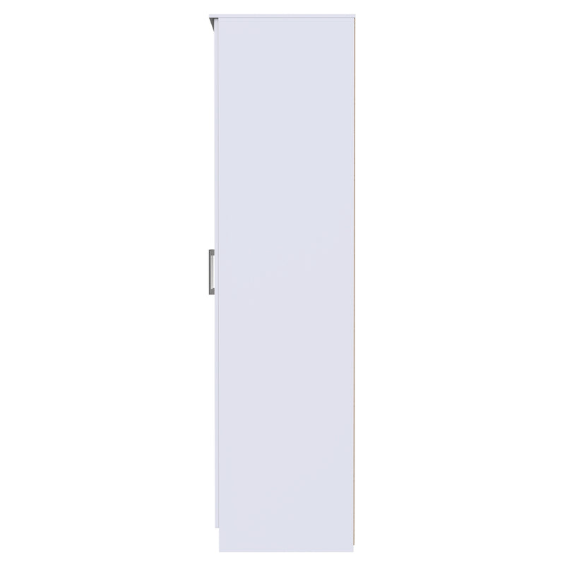 Denver Ready Assembled Wardrobe with 2 Doors - White