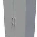 Denver Ready Assembled Wardrobe with 2 Doors and 2 Drawers - Grey