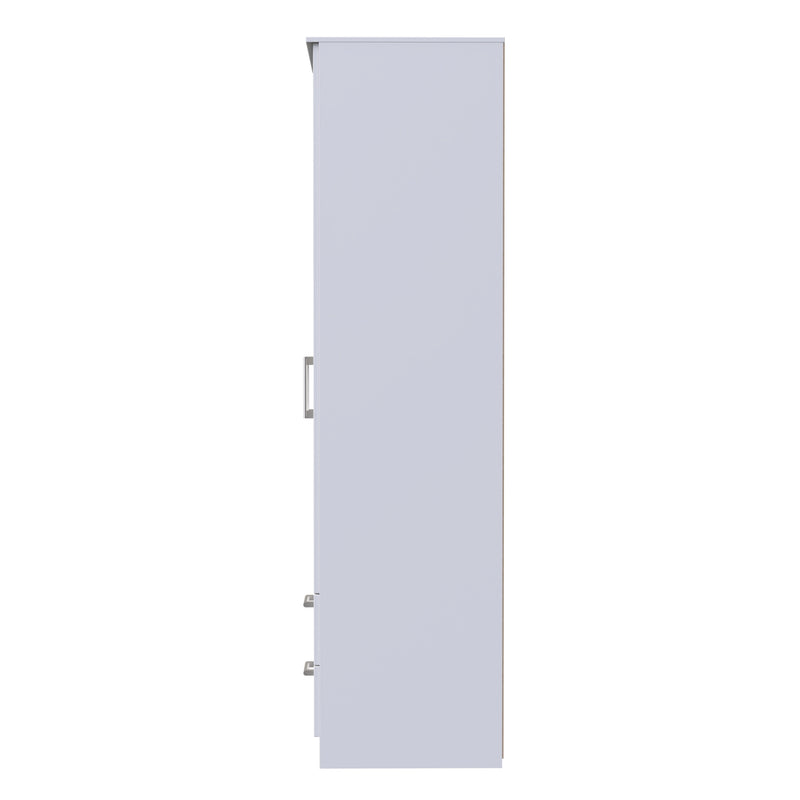 Denver Ready Assembled Wardrobe with 2 Doors and 2 Drawers - White