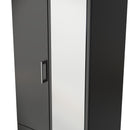 Denver Black Ready Assembled Wardrobe with 2 Doors and 2 Drawers with Mirror