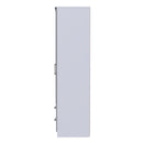 Denver Grey & White Ready Assembled Wardrobe with 2 Doors and 2 Drawers with Mirror