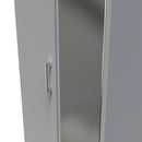 Denver Ready Assembled Wardrobe with 2 Doors and Mirror - Grey