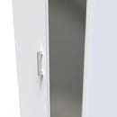 Denver Ready Assembled Wardrobe with 2 Doors and Mirror - White