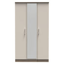 Stamford Ready Assembled Wardrobe with Triple Mirror - Kashmir Matt / Darkolino