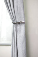 Diamante - Pair of Holdaback Tiebacks with End Finials in Matt Black