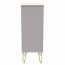 Glitz Ready Assembled 5 Drawer Tallboy in Kashmir Matt