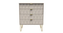 Glitz Ready Assembled 4 Drawer Chest in Kashmir Matt