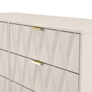 Glitz Ready Assembled 6 Drawer Wide Chest in Kashmir Matt