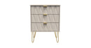 Glitz Ready Assembled 3 Drawer Chest in Kashmir Matt