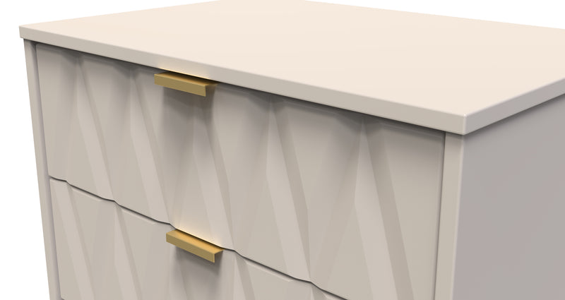 Glitz Ready Assembled 3 Drawer Chest in Kashmir Matt