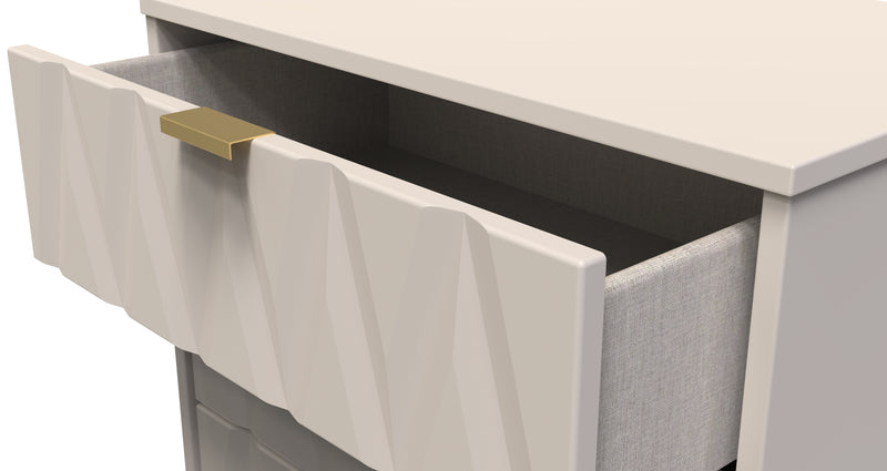 Glitz Ready Assembled 3 Drawer Chest in Kashmir Matt