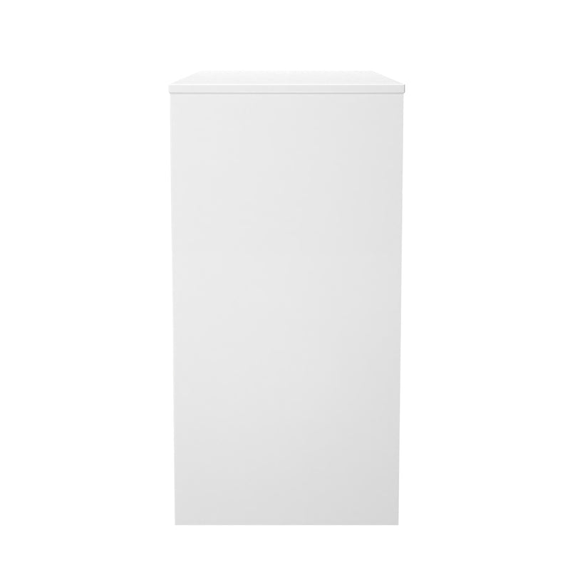 Glitz Ready Assembled 4 Drawer Vanity in Kobe Pink & White