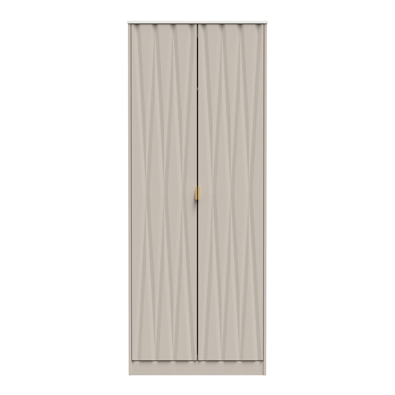 Glitz Ready Assembled 2 Door Wardrobe in Kashmir Matt