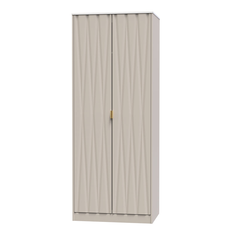 Glitz Ready Assembled 2 Door Wardrobe in Kashmir Matt