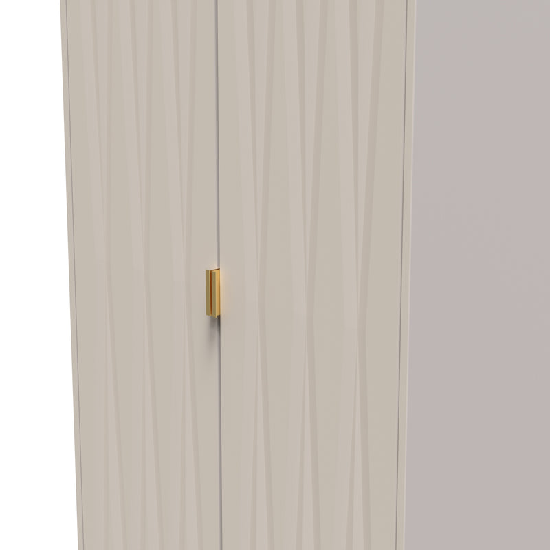 Glitz Ready Assembled 2 Door Wardrobe in Kashmir Matt