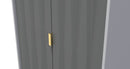 Glitz Ready Assembled Open Wardrobe  - Shadow Matt & Grey
