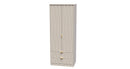 Glitz Ready Assembled 2 Door 2 Drawer Wardrobe in Kashmir Matt